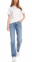 Blue Recycled Cotton Mom Jeans 3