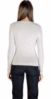Cream Cotton Long Sleeve T-Shirt 2