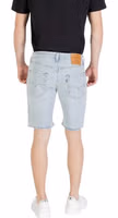 Light Blue Cotton Bermuda Shorts 2