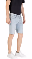 Light Blue Cotton Bermuda Shorts 4