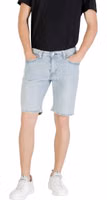 Light Blue Cotton Bermuda Shorts 5