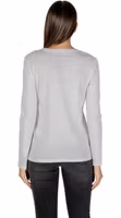 White Cotton Long Sleeve T-Shirt 5
