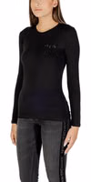 Black Cotton Long Sleeve T-Shirt 2