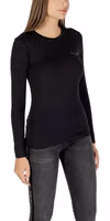 Black Cotton Long Sleeve T-Shirt 3