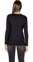 Black Cotton Long Sleeve T-Shirt 5