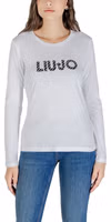White Cotton Long Sleeve T-Shirt 1