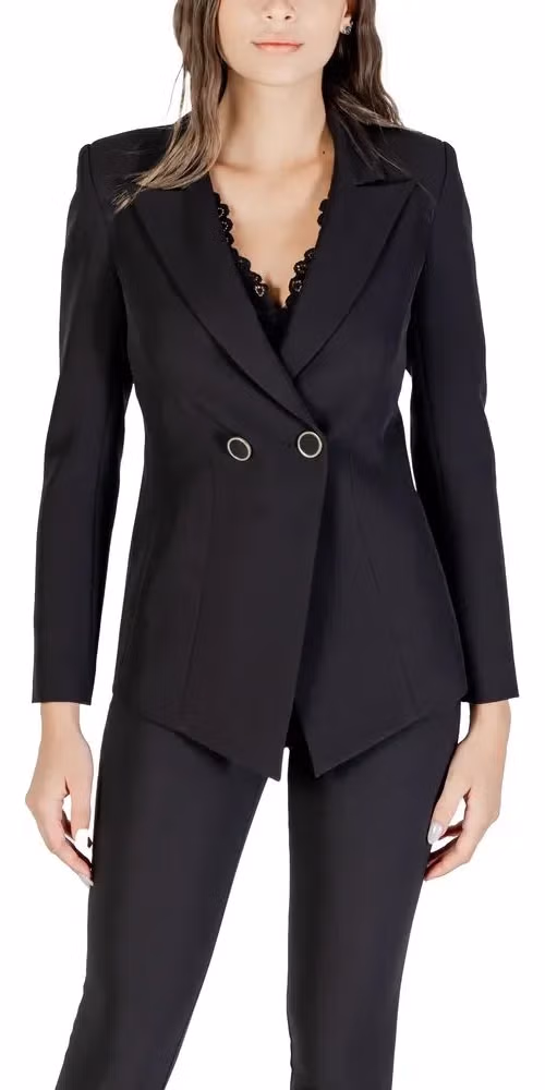 Black Polyester Blazer