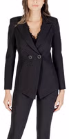 Black Polyester Blazer 1