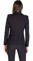 Black Polyester Blazer 2
