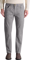 Gray Cotton Skinny Pants 1