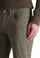 Green Cotton Skinny Pants 3