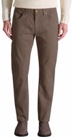 Brown Cotton Skinny Pants 1