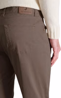 Brown Cotton Skinny Pants 3