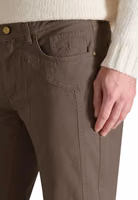 Brown Cotton Skinny Pants 4