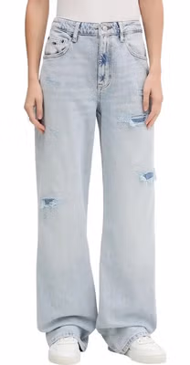 Light Blue Recycled Cotton Mom Jeans
