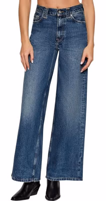 Blue Recycled Cotton Relaxed Fit Jeans