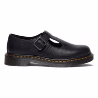 Black Leather Platform Pumps 1