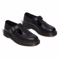 Black Leather Platform Pumps 5