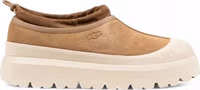 Beige Suede Leather Clogs 1