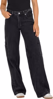 Black Cotton Relaxed Fit Jeans 1