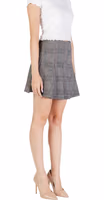 Brown Polyester Mini Skirt 4