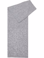Gray Recycled Polyester Scarf 1