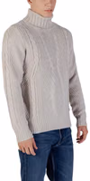 Gray Marabou Turtleneck 4