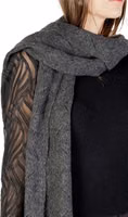 Gray Recycled Polyester Scarf 4