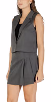 Gray Recycled Polyester Waistcoat 3