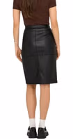 Black Polyester Long Skirt 2