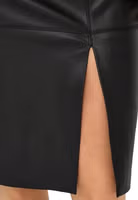 Black Polyester Long Skirt 4