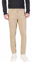 Beige Cotton Skinny Pants 1