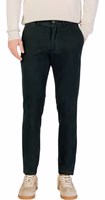 Green Cotton Skinny Pants 1