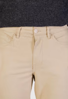Beige Cotton Skinny Pants 5