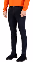 Blue Cotton Skinny Pants 3