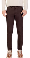Brown Cotton Skinny Pants 1
