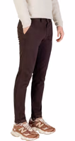 Brown Cotton Skinny Pants 4