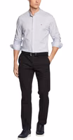 Black Recycled Cotton Casual Pants 3