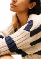 Beige Linen Sweatshirt 3
