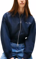 Blue Recycled Polyester Bomber 3