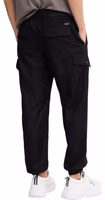 Black Polyester Casual Pants 2