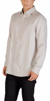 Gray Cotton Pattern Shirt 4