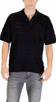 Black Cotton Polo Shirt 1