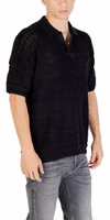 Black Cotton Polo Shirt 3
