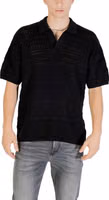 Black Cotton Polo Shirt 5