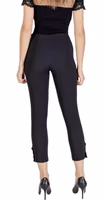 Black Polyester Casual Pants 2