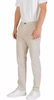 Beige Polyester Casual Pants 3
