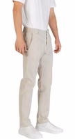 Beige Polyester Casual Pants 4