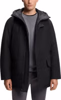 Black Polyester Full-Length Jacket 1