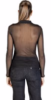 Black Recycled Polyester Blouse 2